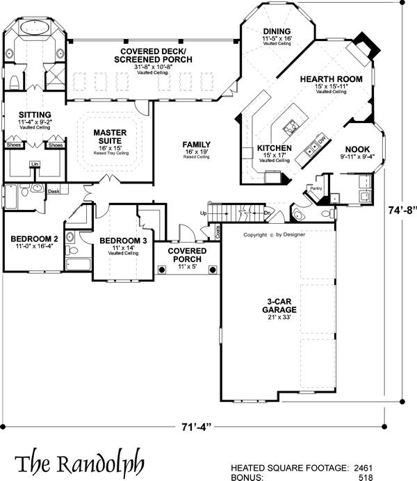 Floorplan image of The Randolph House Plan